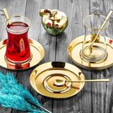 Özlife Mess Titanyum Gold 12 Parça Çay Seti