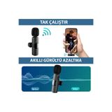 Özmen K9 Kablosuz Yaka Mikrofonu (2 Adet) Lightning 2'li Mini Mikrofon: YouTube & TikTok İçin İdeal!