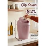 Özmet Çöp Kovası Mutfak,Çalışma Ofisi,Banyo ve Çocuk Odası İçin 9,00 lt Lila