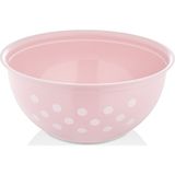 Özmet P087 Puantiyeli 6 lt Yuvarlak Kase Pembe