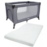 Ozmo Aura 70x120 cm Yataklı Gri Oyun Parkı