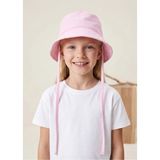OZMOZ %100 Pamuk Pembe Yazlık Kız Çocuk Bucket Şapka - 2 Yaş