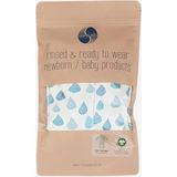 OZMOZ Clean&safe Organik Steril Temizlenmiş Erkek Bebek Patikli Tulum - Mavi - 3 Ay
