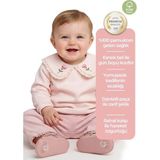 OZMOZ Kadife Dantelli Paça Gül Kurusu Kışlık Kız Bebek Pantolon - 3 Ay