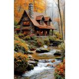 Ozn Aksesuar Hı Stone 5D Elmas Boncuk Taş Işleme Mozaik Goblen Kit 50X40CM Renkli Tasarım GC89225