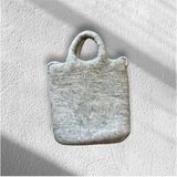 Ozn Aksesuar Keçe, El Yapımı, Tasarım Çanta Handmade Çanta - Gri