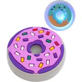 Ozn Aksesuar Ledli Donut Terlik Süsü Üç Boyutlu PVC Malzeme ile Kişiselleştirilmiş Eğlenceli Aksesuar