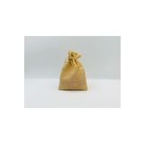 OZN TUHAFİYE Kese Hasır Renk Jüt Kumaş 7x9 Cm 10 Adet