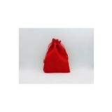 OZN TUHAFİYE Kese Kırmızı Renk Jüt Kumaş 7x9 Cm 10 Adet