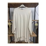 ÖZNE BUTİK Kadın %100 pamuklu likralı salaş kesim oversize tunik