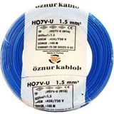 Öznur 1.5 mm Nya Mavi 100 m %100 Bakır Kablo