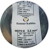 Öznur 100mt 2,5mm2 Nya Kırmızı Tesisat Kablosu Öznur Marka - Siyah