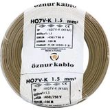 Öznur 1,5 mm2 Nyaf H07V-K Bakır Kablo 100 m Kahverengi