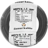 Öznur 1,5 mm2 Nyaf H07V-K Bakır Kablo 100 m Siyah