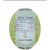 Öznur 2.5mm Nya Sarı Bakır Tesisat Kablosu (100M Fiyatıdır)