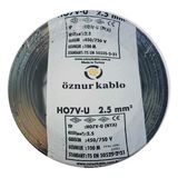 Öznur 2,5 mm Nya Kablo - 100 Metre Sarı Yeşil - Siyah