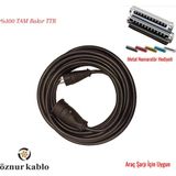 Öznur 3x2.5 mm Araç Şarj Uzatma Kablosu - Tüm Araçlar Için Uyumlu -Ttr Tambakır - Metal Numaratör Hediyeli - 20 Metre