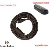 Öznur 3x2.5 mm Araç Şarj Uzatma Kablosu - Tüm Araçlar Için Uyumlu -Ttr Tambakır -Numaratör Hediyeli - 10 Metre