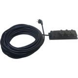 Öznur 3x2,5mm2 Nym Öznur-Koç Kablo (Antigron) 100MT Tekli Monofaze Uzatma Kablosu - Siyah