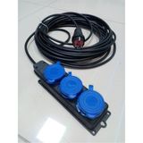 Öznur 3x2,5mm2 Nym Öznur-Koç Kablo(Antigron) 5mt Tekli Monofaze Uzatma Kablosu - Siyah