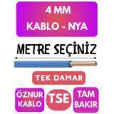 Öznur 4 Mm Nya Kablo Metre Seçenekli (Mavi)
