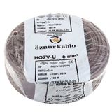 Öznur 6 mm 100 mt Siyah NYA Kablo