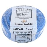 Öznur 6 MM Nya Kablo Mavi (100 Metre)