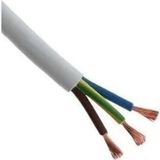 Öznur H05VV-F 1 mt 3x2.5 mm Beyaz Ttr Çok Telli Kablo