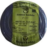 Öznur Kablo 2,5 Mm² Nya-Hf Yanmaz Kablo Siyah