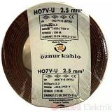 Öznur Kablo 2,5 Mm2 Nya Tek Damar Kahve 100M | Elektrik Iletimi