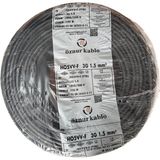 Öznur Kablo 3x1.5 mm Bakır Siyah Ttr Elektrik Kablosu - 5 METRE