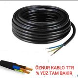 Öznur Kablo 3x2.5 Ttr % Yüz Tam Bakır Kablo 100 Metre