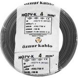 Öznur Kablo 4 Mm² Nya Kablo Siyah