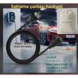Öznur Kablo Araç Şarjı Uyumlu (5-50 Metre) 3x2.5 Ttr Yüzde 100 Tam Bakır Kalın Kablo 16A-3.5KW-220-250VOLT. Uzatma Seyyar. Çanta Hediyeli Yağmur Altında Kullanabilir. - 40 METRE
