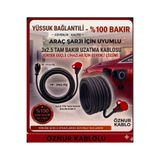 öznur kablo ELEKTRİKLİ ARAÇ ŞARJI İÇİN ( 10 METRE) İP54 (ÇOCUK KORUMALİ) FİŞLİ UZATMA KABLOSU 3X2.5 TTR TAM BAKIR ÖZNUR KABLOLU SEYYAR.