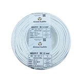 Öznur Kablo Öznur 100mt 3x1,5mm Ttr Bakir Elektrik Kablosu Beyaz Çok Renkli