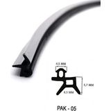 Öznur Kauçuk Pvc Kaucuk Conta Pak - 05 Gri Kaplama - 50 Metre