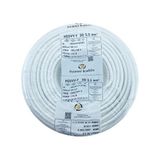 ÖZNUR Marka 3X2.5 mm%100 Bakır TTR Elektrik Kablosu (BEYAZ, 10 METRE)