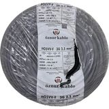 Öznur Marka 3x2.5 MM%100 Bakır Ttr Elektrik Kablosu (Siyah, 5 Metre) - Çok Renkli