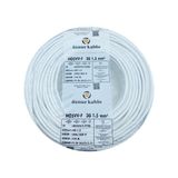 ÖZNUR Marka%100 Bakır 3X1.5 mm TTR Elektrik Kablosu (BEYAZ, 20 METRE)