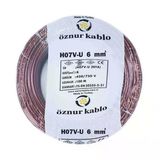 Öznur Nya 6 Mm Kablo Kahverengi 100 Metre