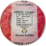 Öznur Nya Kablo Öznur 1,5 Luk Kırmızı - 100 METRE