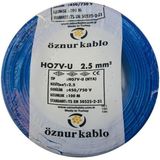 Öznur Nya Kablo Öznur 2,5'luk Mavi - 100 METRE