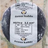 Öznur Nya Kablo Öznur 2,5'luk Siyah - 100 METRE