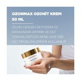 Ozonmax Ozonit Krem 50 ml - Cildin Oksijen Seviyesini Üç Katakadar Artırırı ve Cilt Tonunu Eşitler Akne Leke Gibi Cilt Problemlerinde Kullanılır. - standart