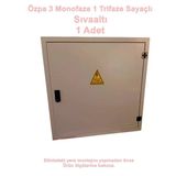 Özpa 1753 Sıva Altı 1 Monofaze + 3 Trifaze Sayaçlı Yerli Elektrik Panosu Ip40 S. A. (3Mn+1Tr 4Ü Pano Kare Buat Yerli)