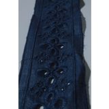 ÖZPAŞ TEKSTİL VE AKSESUAR Fisto Güpür Dörtlü Halka Desenli Şerit 4cm 3 Metre Elbise Kıyafet Süsleme