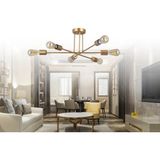 Özpolat Aydınlatma Titan Modern 6 Lı Avize Gold