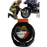 Özs-1202 Motor, Bisiklet, Bebek Arabası Kilidi Şifreli Çelik Halat Dayanıklı 9x100
