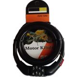 ÖZS-1202 Motosiklet Halat Kilit 9 X 1000mm Güvenlik Kilidi 1410